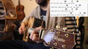 Kaleo/Way Down We Go/guitar lesson for beginners(Logan soundtrack)