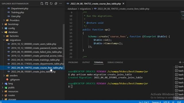Laravel Database Column Add Bangla Tutorial || Laravel Model Bangla Tutorial