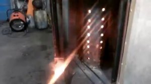 Розжиг печи на отработанном масле