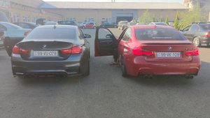 Bmw f30 328i stage1 downpipe popbang with M4 downpipe exhaust