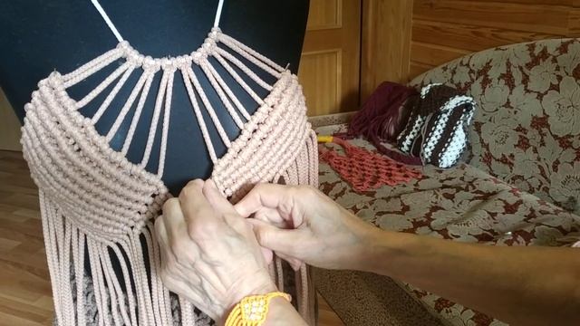 Макраме одежда. Бюстье. Рекомендации. Шаг 3 смотреть онлайн