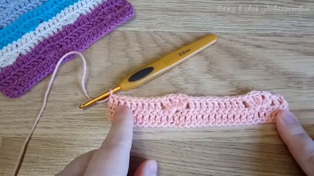 УЗОР крючком ? Вяжем Цветочки из Пышных Столбиков смотреть онлайн