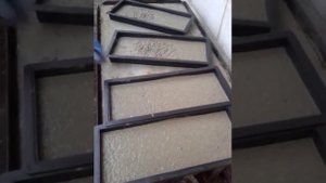 Вибростол, делаем бордюры для плитки.