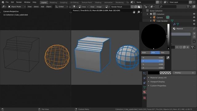 Blender 2.8 : Render Freestyle Wireframes and Composite over Backgrounds