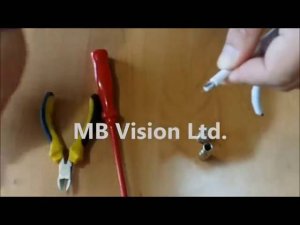 монтаж BNC разъема