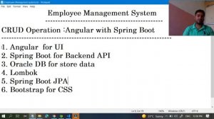 CRUD Operations Spring Boot with Angular | Employee Management System project Introduction part-1