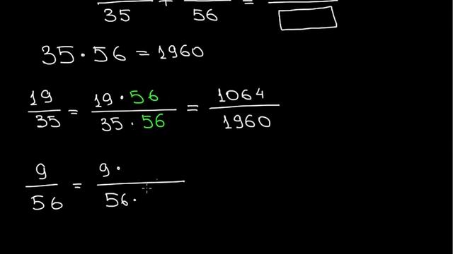 2856 Сложение дробей B1 смотреть онлайн