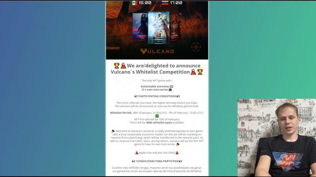 Vulcano - крутая NFT игра!!! Регистрация в белый список на пред продажу NFT открыта!!!
