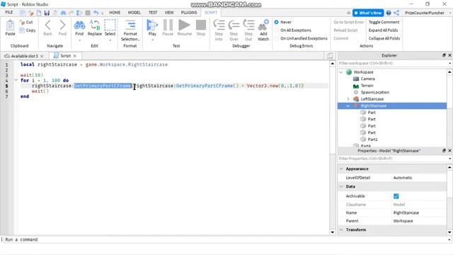 SetPrimaryPartCFrame()… Old Method of Moving a Model (Roblox Studio Beginners Series) (B007)