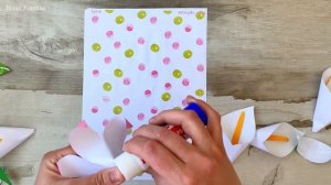 Объёмная детская поделка аппликация с цветами, букет, в сад на праздник, маме, воспитателю, учителю