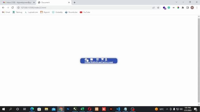 How to make bottom navigation bar in html and css | #sourcecode