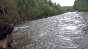 ТОНКОСТИ СПЛАВА (порог) - УДАР БОРТОМ о незаметный КАМЕНЬ - РЕЗИНОВАЯ ЛОДКА ПВХ  ТАЙГА - 154 часть