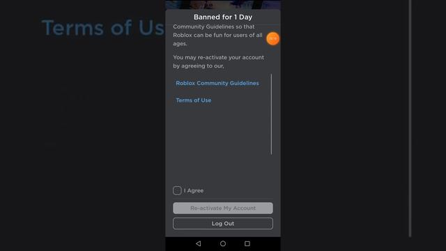 re activate my roblox banned 1 day