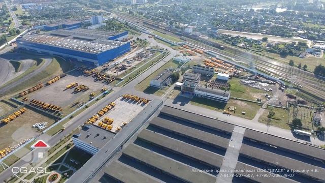 Аэросъемка завода БелАЗ (Беларусь)/BelAZ (Belarusian Automobile Plant)