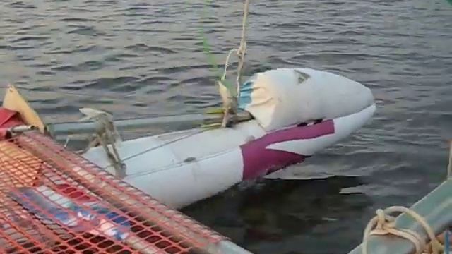 catamaran sailing Парусный надувной самодельный катамаран смотреть онлайн