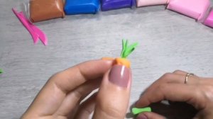 Морковь из воздушного пластилина. Как слепить морковь из пластилина