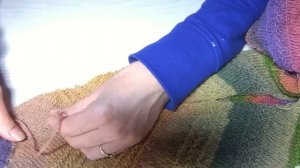 Сшивание вязаных деталей иглой невидимым швом - петля в петлю