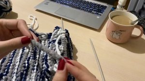 ?Набор для вязания из ФИКС ПРАЙС? Шарф спицами для начинающих?вяжем из пряжи ФИКС ПРАЙС