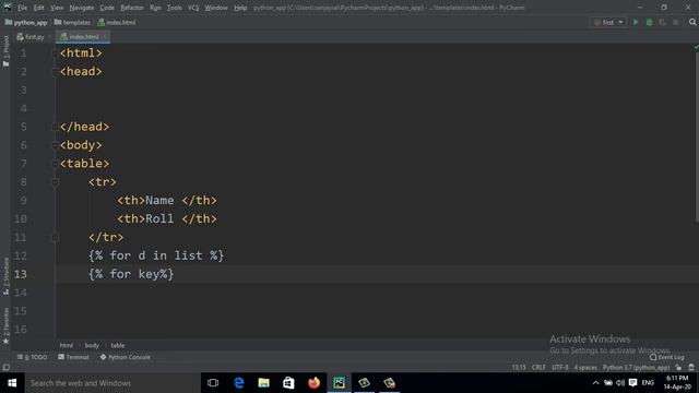 10: Python Flask Tutorial for Beginners || For loop and Dictionaries  (Hindi)