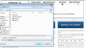 Convert Word to Excel Online Demonstration