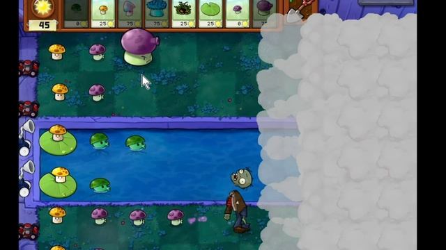 Ночной Задний Двор!!! Plants vs. Zombies GOTY Edition Прохождение #4