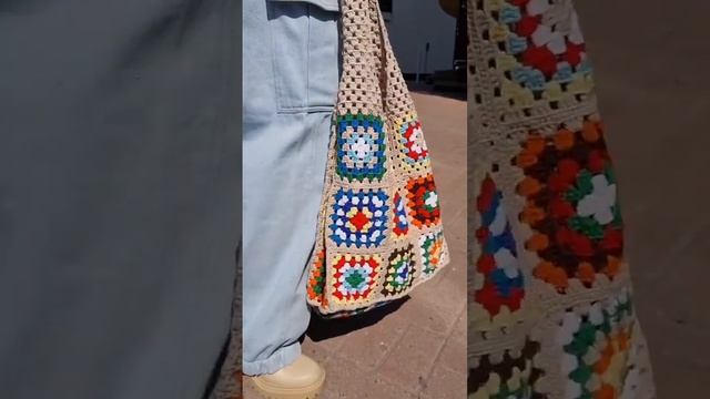 Сумка-пэчворк, заказать Instagram/Telegram @galo_knit #crochet2023 #trends2023 #crochetbags