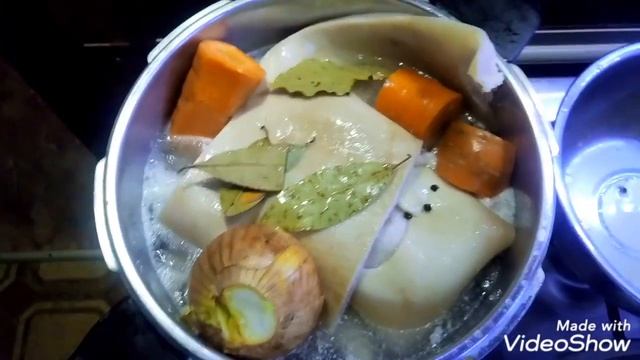 Самая вкусная и дешёвая Холодная закуска из свиных шкур по Деревенски. Сальтисон. Зельц. Деликатес.