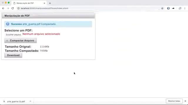 Compactação de Arquivos PDF em Java Utilizando iText e Primefaces смотреть онлайн