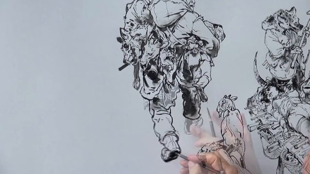 김정기 JungGi Kim Drawing show in Saint Malo & Lucca 2015 смотреть онлайн