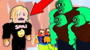 ЭТИ ЗОМБИ СДЕЛАЛИ ИЗ МЕНЯ ДЕВОЧКУ! УНИЧТОЖЕНИЕ ЗОМБИ В РОБЛОКС Zombie Strike