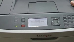 דף קונפיגורציה (הגדרות) למדפסות  LEXMARK T652/T650/E460