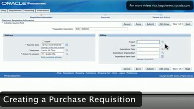 Create Purchase Requisition in Oracle E Business Suite смотреть онлайн
