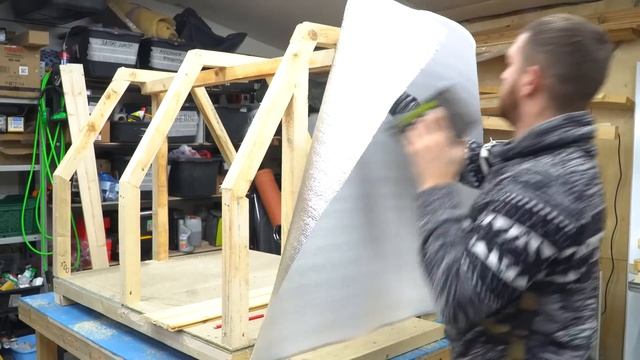 Собачья Будка с ТЕПЛЫМ ПОЛОМ своими руками Timelapse Пошаговая инструкция смотреть онлайн