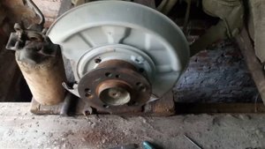 W124 Замена опорных дисков(кожухов) ручника