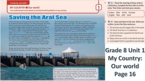 Grade 8 page 16 Saving the Aral Sea
