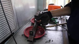 Роторная косилка с двигателем от стиральной машины