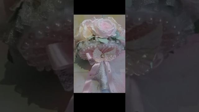 #свадебноевидео#свадьба#букет#моиработы#умелыеручки#подарок#творчество#презент#розы#свадебныйбукет