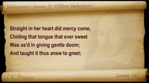 Sonnet 145 by William Shakespeare