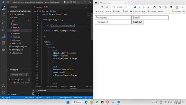 Build A User Authentication App with ReactJS and Supabase | Part 3: Creating SignUp Form