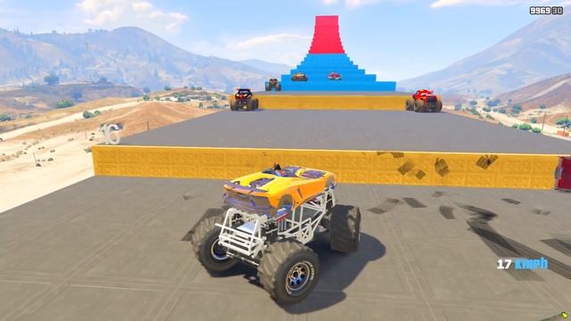 КАК ДАЛЕКО СМОЖЕТ ЛУНОХОД ИЗ БУДУЩЕГО ЗАБРАТЬСЯ ПО СТУПЕНЬКАМ ЛЕСТНИЦЫ ? - ЭКСПЕРИМЕНТ В ГТА 5 смотреть онлайн