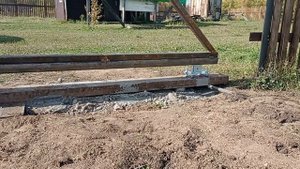 откатные ворота проем 5 метров, отдельная калитка, эконом фундамент, противовес.
