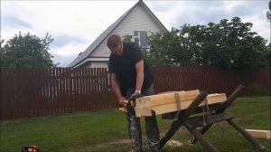 Какая пила быстрее: аккумуляторная DeWALT или бензиновая Stihl