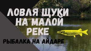 Рыбалка на Айдаре . Ловля щуки на малой реке. Ловля щуки на воблеры.