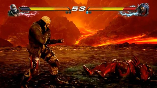 Tekken 7. Bryan Fury vs Gigas лучший файтинг симулятор на ПК и консоли.игры про драки от бибики