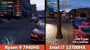 AMD RYZEN 9 7940HS vs INTEL I7 13700HX Gaming Benchmark | AMD vs Intel | #rtx4060