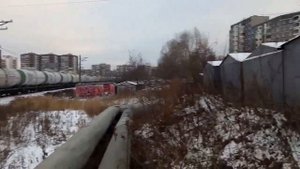 Екатеринбург, ЖБИ, Синие камни, поезд.