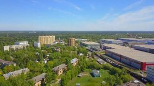 Поселок Удельная Раменского района с квадрокоптера. Северная и Южная сторона
