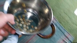 Сделал чай из корня лопуха. Пробую что получилось