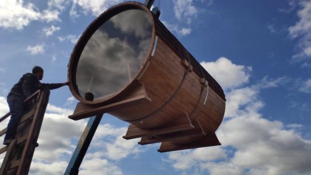 Как мы грузим и перевозим бани-бочки! Быстро, просто и надежно! смотреть онлайн