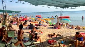 БЕРДЯНСК ПЛЯЖИ ! Бердянская КОСА АЗОВСКОЕ МОРЕ р-н СЛОБОДКА 26.07.2021